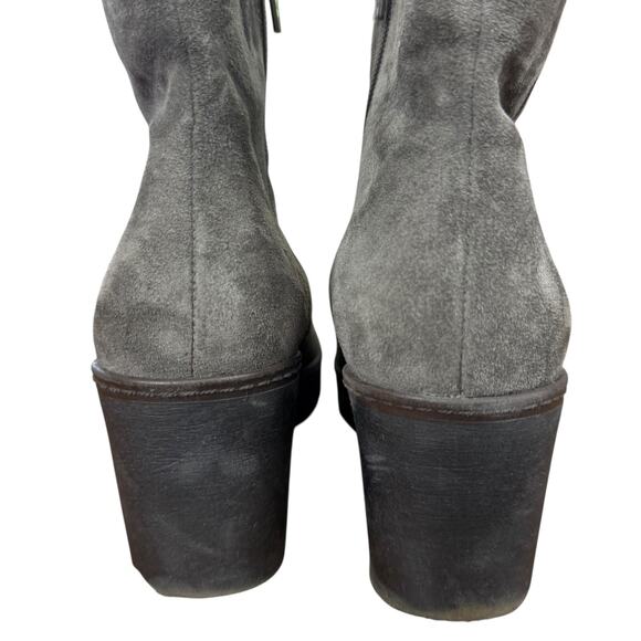 Gabor Womens Gray Suede Side Zip Wedge Ankle Boots Booties sz UK 5 / US 7.5 - Picture 11 of 15
